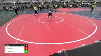 88 lbs Rr Rnd 2 - Jaxon Russell, ReZults Wrestling vs Deven Lopez, Duran Elite