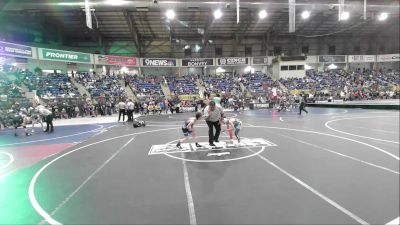 66 lbs Round Of 32 - Hunter Wickam, Bear Cave vs Jason Schaffner, Moffat County