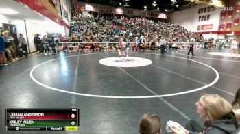 155 lbs Cons. Round 5 - Lillian Anderson, Star Valley vs Kailey Allen, Thermopolis