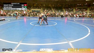 110 lbs Quarterfinal - Kalley Fuller, Blue Devil Wrestling vs BryLee Irsik, Nebraska Wrestling Academy