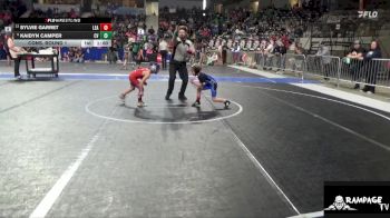50 lbs Cons. Round 1 - Kaidyn Camper, Caney Valley vs Sylvie Garret, Leavenworth