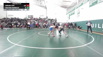 126 lbs Consi Of 8 #2 - Adelina Tate, Ellis Tech vs Grayden Mumbach, Joel Barlow