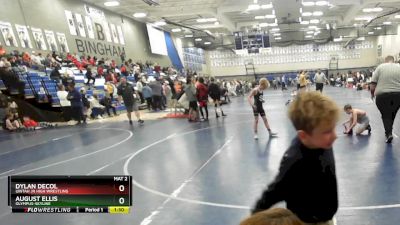 67 lbs 5th Place Match - August Ellis, Olympus-Skyline vs Dylan DeCol, Uintah Jr High Wrestling