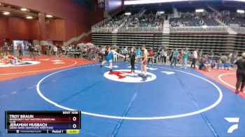 132 lbs Semifinal - Troy Braun, Moorcroft Mat Masters Wrestling Club vs Jeramiah Musbach, Green River Grapplers Wrestling