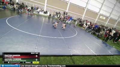 63 lbs Quarterfinal - Kayson Comerer, Green River Grapplers Wrestling vs Paxton Hanson, Mat Demon WC