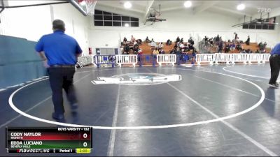 132 lbs Champ. Round 1 - Cody Naylor, Righetti vs Edda Luciano, Beverly Hills
