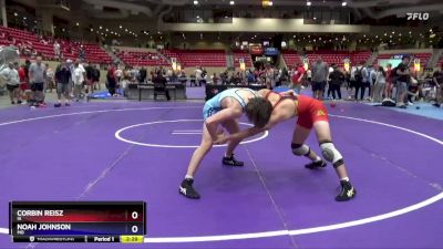 150 lbs Cons. Round 6 - Corbin Reisz, IA vs Noah Johnson, MO