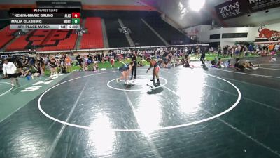 170 lbs 5th Place Match - Kenya-Marie Bruno, Alaska vs Malia Glassing, Montana