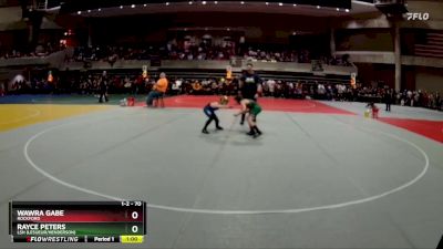 70 lbs Champ. Round 1 - Rayce Peters, LSH (LeSueur/Henderson) vs Wawra Gabe, Rockford