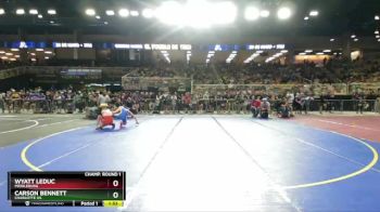 2A 144 lbs Champ. Round 1 - Wyatt Leduc, Middleburg vs Carson Bennett, Charlotte Hs