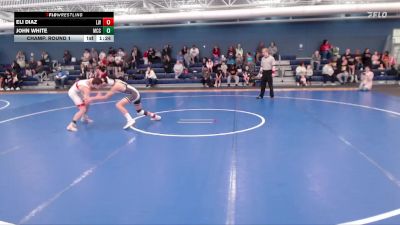 126-138 lbs Champ. Round 1 - Eli Diaz, Living Word vs John White, Mccook