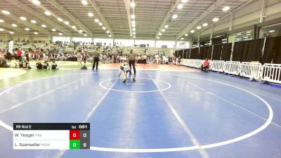 56 lbs Rr Rnd 2 - Wyatt Yeager, Felix Wrestling Academy vs Logan Sponseller, Midwest Monsters