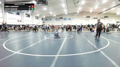 60 lbs Round Of 16 - Vinny Lashaway, OH vs Wyatt Sindone, MI
