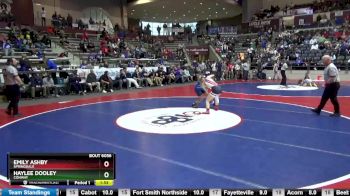 6A 110 lbs Semifinal - Emily Ashby, Springdale vs Haylee Dooley, Conway