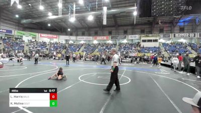 46 lbs Consi Of 4 - Lawsen Harris, Bald Eagle WC vs Kai Molina, Southwest Hammers