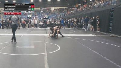 141 lbs Champ. Round 1 - Diego Gauna, Unattached vs Jack Egbert, Carl Albert State