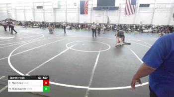 190 lbs Quarterfinal - Emiliano Martinez, Threshold WC vs Harvey Blackwater, Dennehotso Hawks Athletic