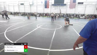 190 lbs Quarterfinal - Emiliano Martinez, Threshold WC vs Harvey Blackwater, Dennehotso Hawks Athletic