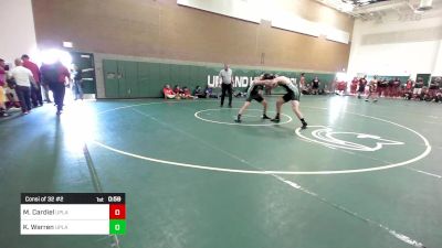 195 lbs Consi Of 32 #2 - Michael Cardiel, Upland vs Keith Warren, Upland