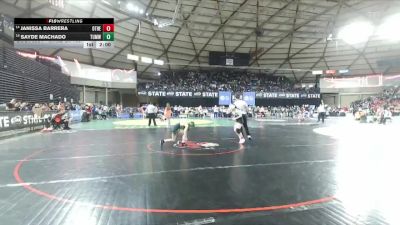 Girls 2A 100 lbs Champ. Round 1 - Sayde Machado, Tumwater (Girls) vs Janissa Barrera, Othello (Girls)