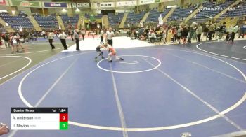 61 lbs Quarterfinal - Avery Anderson, Bear Cave WC vs Jason Blevins, Punisher Wrestling Company