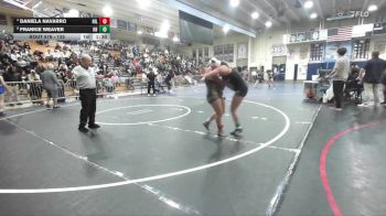 135 lbs Quarterfinal - Frankie Weaver, Huntington Beach vs Daniela Navarro, Hillcrest