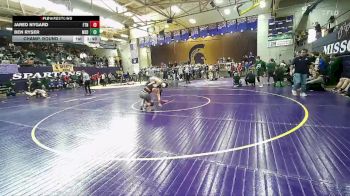 126 lbs Champ. Round 1 - Ben Ryser, Mead vs Jared Nygard, Frenchtown