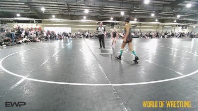 120 lbs Quarterfinal - Carleigh Clark, BullTrained vs McKenna Wilson, HURRICANE WRESTLING ACADEMY