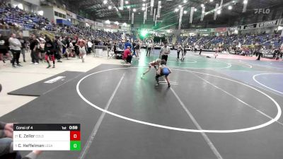 65 lbs Consi Of 4 - Emery Zeller, Colorado Generals vs Cooper Heffelman, Legacy Boltz