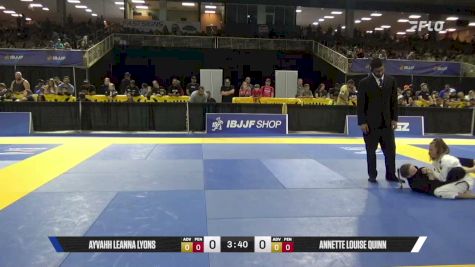 Annette Louise Quinn vs Ayvahh Leanna Lyons 2026 Pan Kids Jiu-Jitsu IBJJF Championship