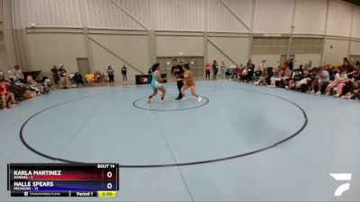 180 lbs Placement Matches (8 Team) - Karla Martinez, Kansas vs Halle Spears, Michigan