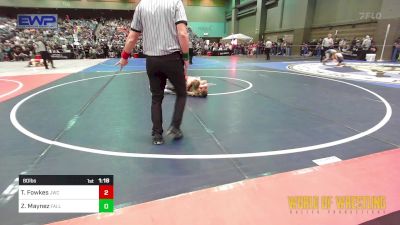 80 lbs Round Of 32 - Trey Fowkes, JWC vs Zayden Maynez, Fallon Outlaws Wrestling Club