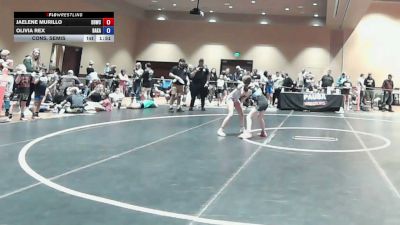 81 lbs Cons. Semis - Jaelene Murillo, Dirty Den Wrestling Club vs Olivia Rex, Bad Karma