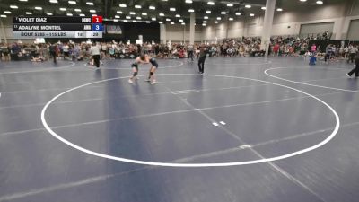 115 lbs 5th Place Match - Violet Diaz, Big Game Wrestling Club vs Adalyne Montiel, Ascend Wrestling Academy