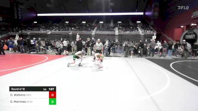 86 lbs Round Of 16 - Dominik Watkins, Green River Grapplers vs Gavin Martinez, Bear Lake WC