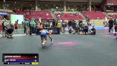 82 lbs Cons. Round 2 - Jackson Beckley, OK vs Rudy Reyes, KS