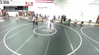 110-115 lbs Round 2 - Kelsie Chater, Pounders WC vs Isabella Estrada, Downey High School