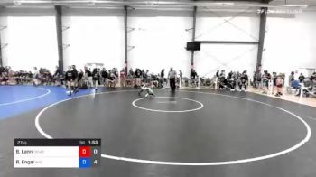 27 kg Prelims - Bella Lanni, Wrestle Like A Girl 1 vs Brynn Engel, Wyoming Seminary (W)