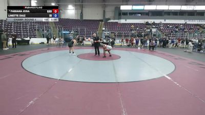 180 lbs Champ. Round 1 - Linette Diaz, Bridgeport vs Fabiana Josa, New Jersey City University