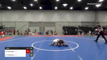 75 lbs Rr Rnd 2 - Ashton Andrews, Mojo Grappling Academy 14U vs Zachary Donalson, Oklahoma Elite 14U