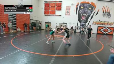129-136 lbs Cons. Semi - Kalana Nolde, Lander Middle School vs Harper Juneau, Greybull MS