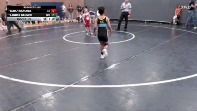 70 lbs Round 3 - Elijah Sanchez, Kuna Klub vs Lander Baumer, Grace Wrestling Club