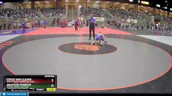 67 lbs Semifinal - Coyle Van Cleave, Grant County Wrestling Club vs Grayson Maddux, Umpqua Wrestling Club