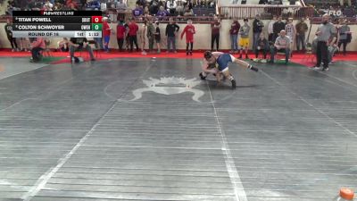 135_B lbs Round Of 16 - Titan Powell, Southern Columbia vs Colton Schwoyer, Owen J Roberts