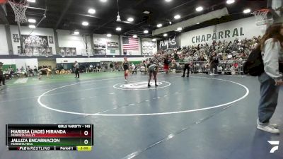 145 lbs Semifinal - Jalliza Encarnacion, Murrieta Mesa vs Marissa (Jade) Miranda, Murrieta Valley