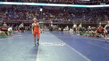 1A-106 lbs Champ. Round 2 - Keaton Wittrock, Manson Northwest Webster vs Karson Wuebker, South Central Calhoun