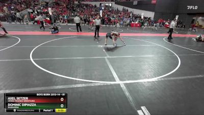 81 lbs Cons. Round 4 - Axel Setzer, Crass Trained Wrestling vs Dominic DiPiazza, Kaukauna