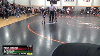 PW-2 lbs Round 1 - Adilyn Schrader, Big Game Wrestling Club vs Olivia Gillen, Hammerin Hawks