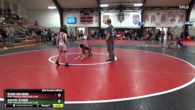 3rd Place Match - Evan Richers, Fort Madison Wrestling Club vs Kayon Evans, Fort Madison Wrestling Club