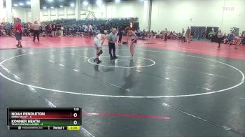 120 lbs Round 4 (10 Team) - Noah Pendleton, Owen Valley vs Konner Heath, Team Montana Laurel